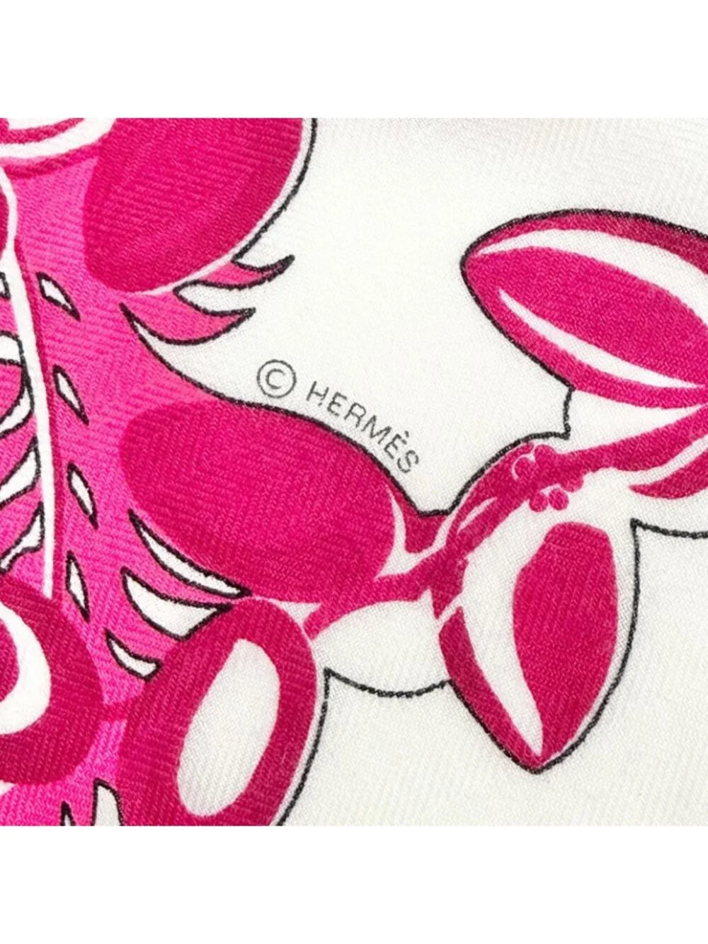 Hermes Mythiques Phoenix Cashmere Silk Carre Geant 140 Scarf Pink - Picture 7 of 10